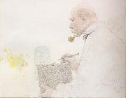 Carl Larsson Self-Portrait oil painting artist